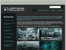 Tablet Screenshot of optionindustriesinc.com